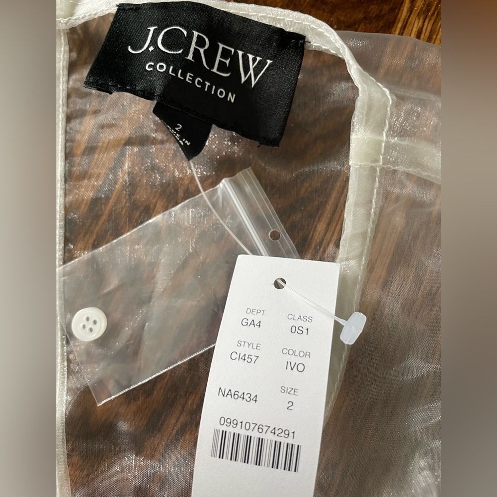 NWT! Collection layered shift dress in liquid organza - Picture 5 of 8